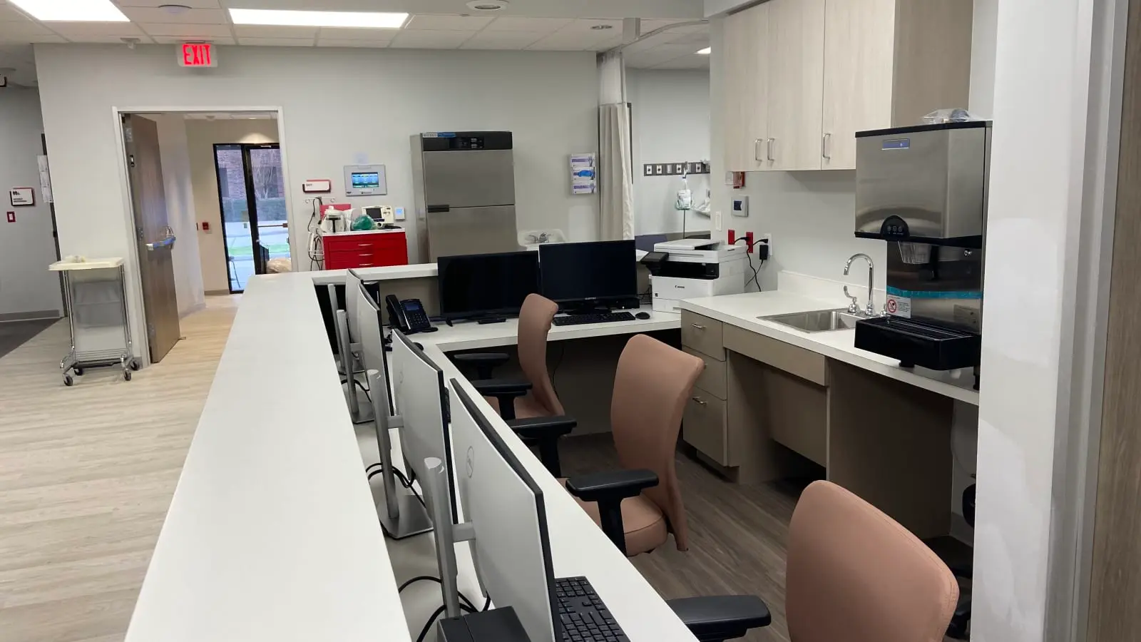 The clinical work area at Dr. Patel's Clear Lake City office, about 10 minutes from Webster
